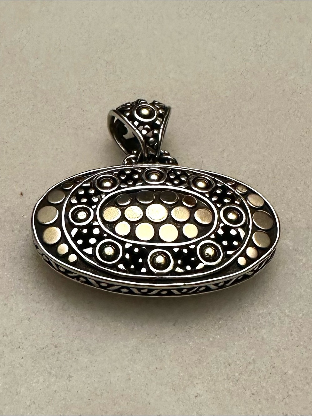 John Hardy Dot Pendant with 18K Gold accents